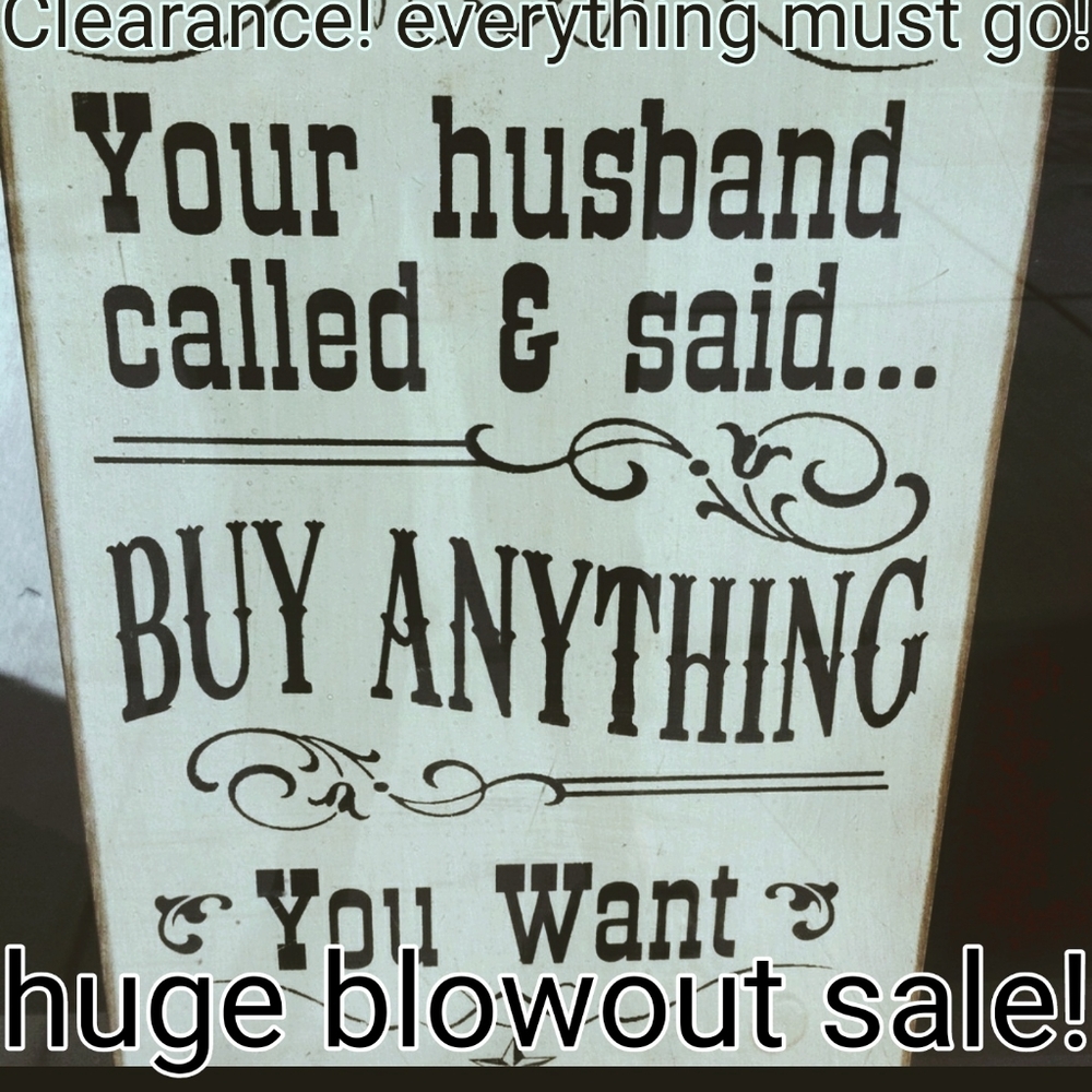 CLEARANCE SALE!